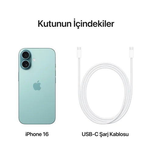 iPhone 16 Kutunun içindekiler