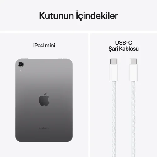 iPad Mini Uzay Grisi Kutu İçeriği