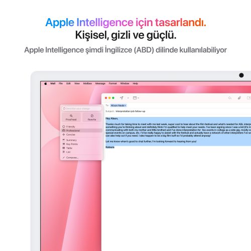 iMac M4 Pembe Apple Intelligence