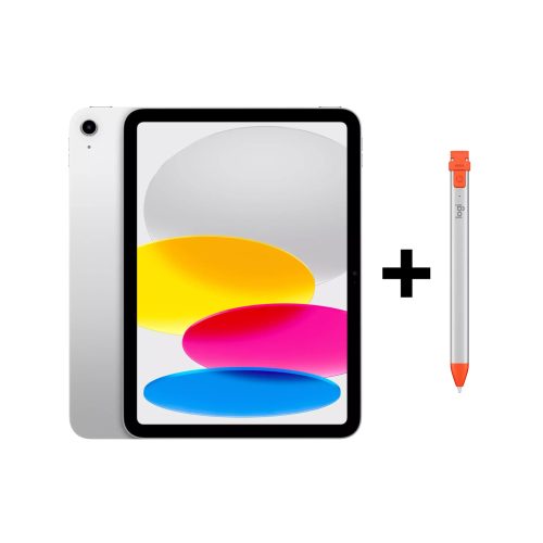 iPad 10. Nesil 10.9 inç 64GB Gümüş + Logitech Crayon Eğitim Seti