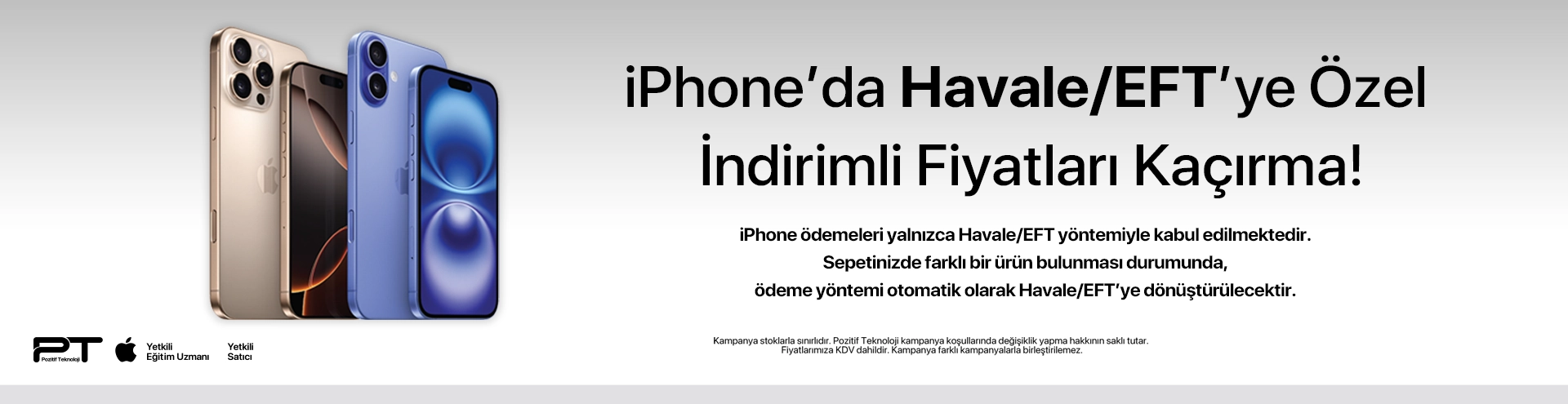 iPhone havale indirimi