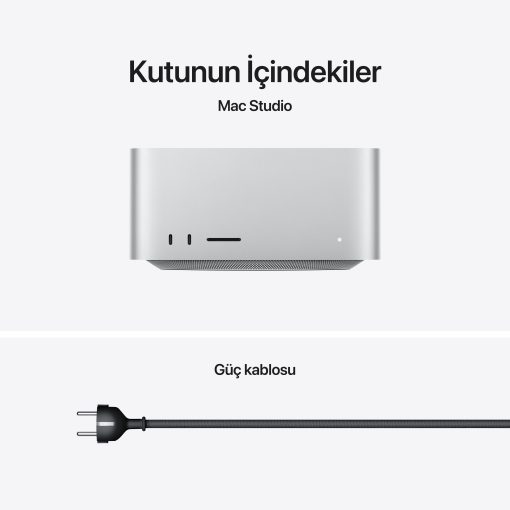 Mac Studio M3 Ultra / M4 Max Kutu İçeriği