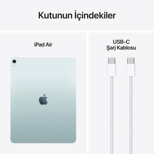 iPad Air 13 inç M3 Wİ-Fİ Mavi Kutu İçeriği
